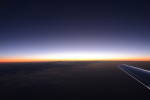 Plane Flight Sky View Wallpaper