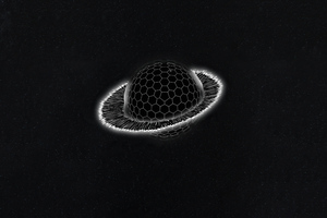 Planet Ring Monochrome