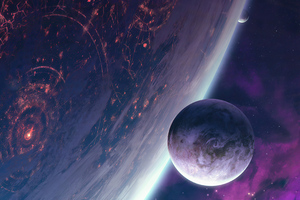 Planets In Galaxy 4k Wallpaper