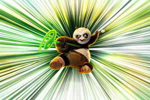 Po In Kung Fu Panda 4 Wallpaper
