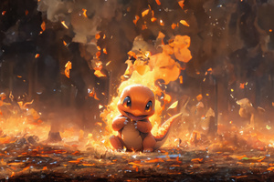 Pokemon Charmander (1360x768) Resolution Wallpaper