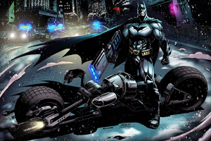 Police Chasing Batman Batmobile Wallpaper