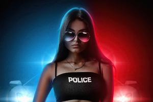 Police Girl Wallpaper