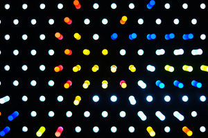 Polka Dot Neon Colors (1600x900) Resolution Wallpaper