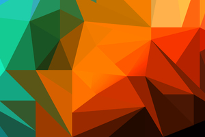 Polygon Colorful Shapes 8k Wallpaper