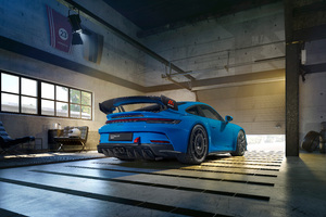 Porsche 911 GT3 Manthey Performance Kit Rear 2022 8k Wallpaper