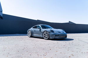 Porsche 992 St Shore Blue (7680x4320) Resolution Wallpaper