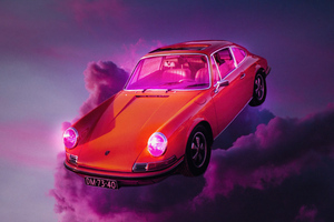 Porsche Clouds Journey Wallpaper