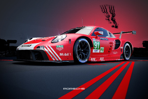 Porsche Gte Track Racing 4k