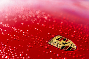 Porsche Logo 4k