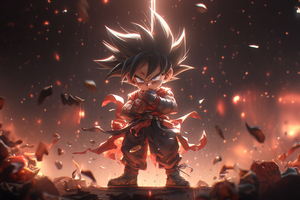 Power Levels Of Goku Unleashed (2048x2048) Resolution Wallpaper