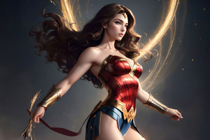 Powerful Warrior Wonder Woman 5k (1280x800) Resolution Wallpaper