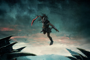 Predator Badlands (2048x2048) Resolution Wallpaper
