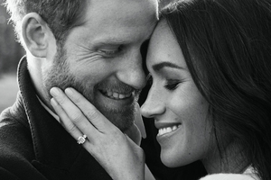 Prince Harry And Meghan Markle (1360x768) Resolution Wallpaper