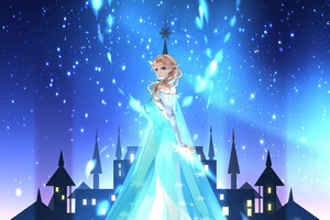Princess Elsa 4k (1336x768) Resolution Wallpaper