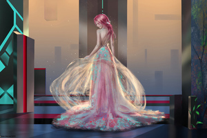 Princess Girl Magic Dress 4k (1360x768) Resolution Wallpaper