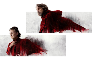 Princess Leia And Luke Skywalker In Star Wars The Last Jedi