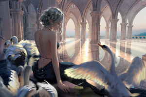 Princess Swan Ghostblade 5k Wallpaper
