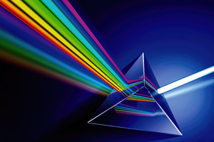 Prism Lights Abstract 5k Wallpaper