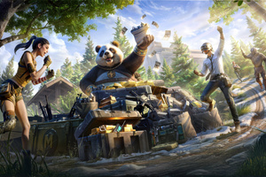 Pubg Metro Royale Panda (1024x768) Resolution Wallpaper