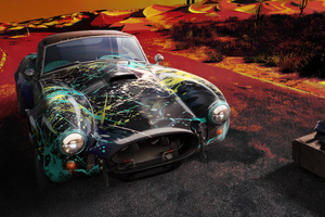 Pubg Shelby 427 Cobra Inkstorm (1360x768) Resolution Wallpaper