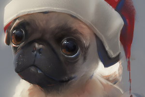 Pug Merry Christmas (2560x1600) Resolution Wallpaper