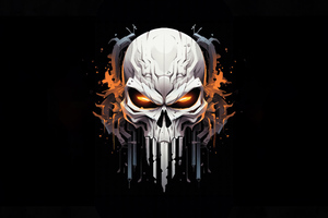 Punisher Skull (5120x2880) Resolution Wallpaper
