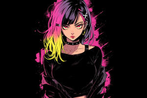 Punked Anime Girl Wallpaper