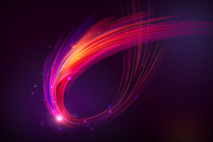 Purple Abstract Waves Wallpaper