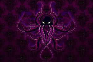 Purple Octopus Art Wallpaper