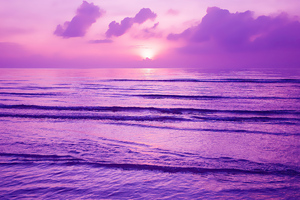 Purple Sunset 4k Wallpaper