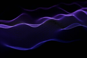 Purple Waves Light Abstract Wallpaper