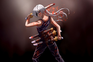 Quanxi Chainsaw Man (2048x2048) Resolution Wallpaper
