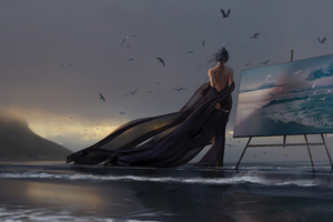Queen Fengling Painting Nature 10k (7680x4320) Resolution Wallpaper