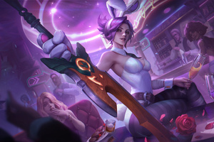 Rabbit Girl Raven League Of Legends (1280x800) Resolution Wallpaper