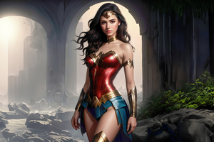 Radiant Warrior Wonder Woman Wallpaper