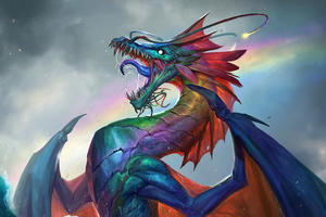 Rainbow Dragon 4k