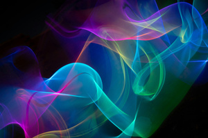 Rainbow Smoke Abstract 5k (1336x768) Resolution Wallpaper