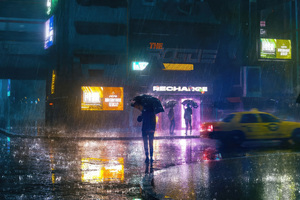 Rainy Nights (3840x2400) Resolution Wallpaper
