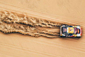 Rally Car In Desert 4k