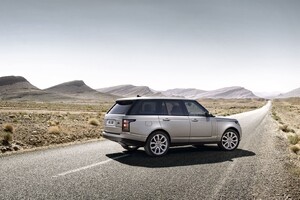 Range Rover On Alone Road