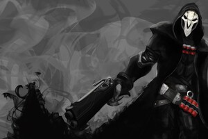 Reaper Overwatch 4k (1336x768) Resolution Wallpaper