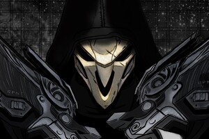 Reaper Overwatch Art 4k (1280x800) Resolution Wallpaper