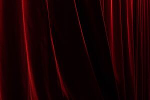 Red And Black Curtain Texture In Harmony