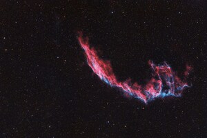 Red Blue Sky Galaxy (1336x768) Resolution Wallpaper