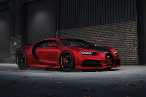 Red Bugatti Chiron (2560x1080) Resolution Wallpaper