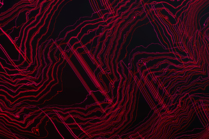 Red Contours 4k