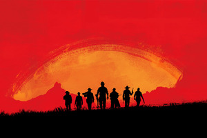 Rockstar Red Dead 3 Teaser Art (1366x768) Resolution Wallpaper