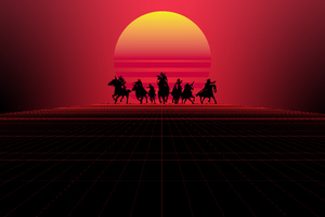 Red Dead Redemption Minimal 8k Wallpaper