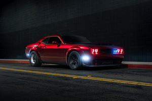 Red Dodge Challenger Srt 5k (2560x1700) Resolution Wallpaper